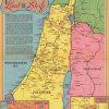Rompecabezas de 1000 piezas del Mapa de Israel y Palestina