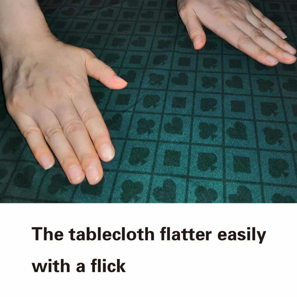 Tapete de póker Texas Hold'em BALIKEN de 108 x -Verde - Imagen 6