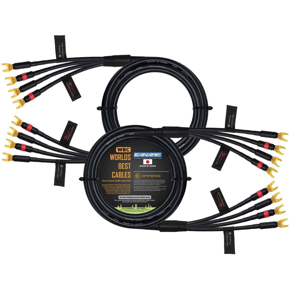 WORLDS BEST CABLES 10 Foot - Canare 4S11 - -Silver