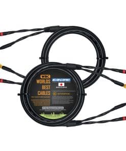 WORLDS BEST CABLES 4 Foot - Cable de altavoz de grado