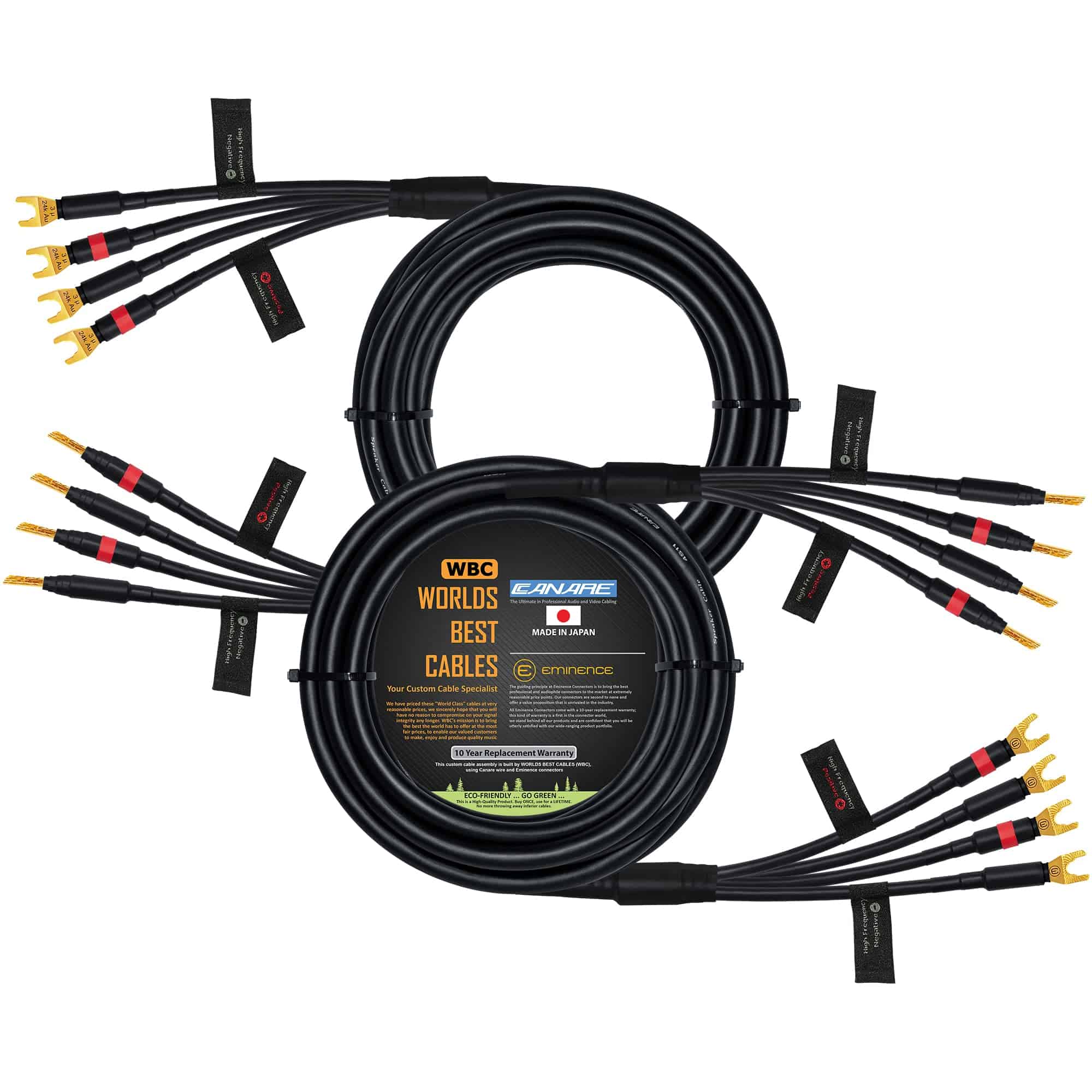 Cable de Altavoz Bi-Amp de Alta Fidelidad Canare 4S11 de 20