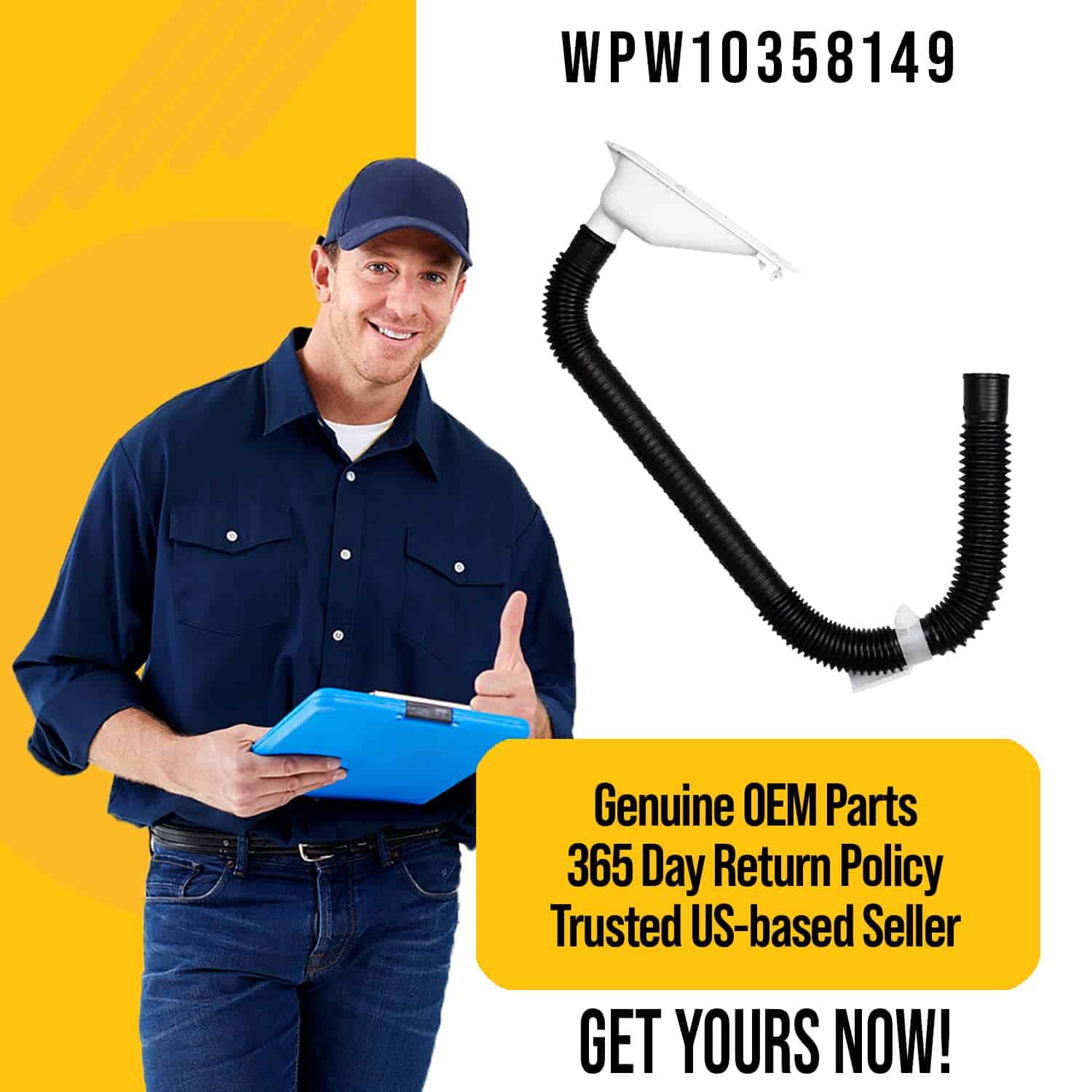 Manguera de Drenaje Interna WPW10358149 W10358149 - - Imagen 7