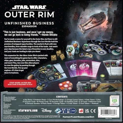 Star Wars: Outer Rim - Expansión Unfinished Business - - Imagen 9