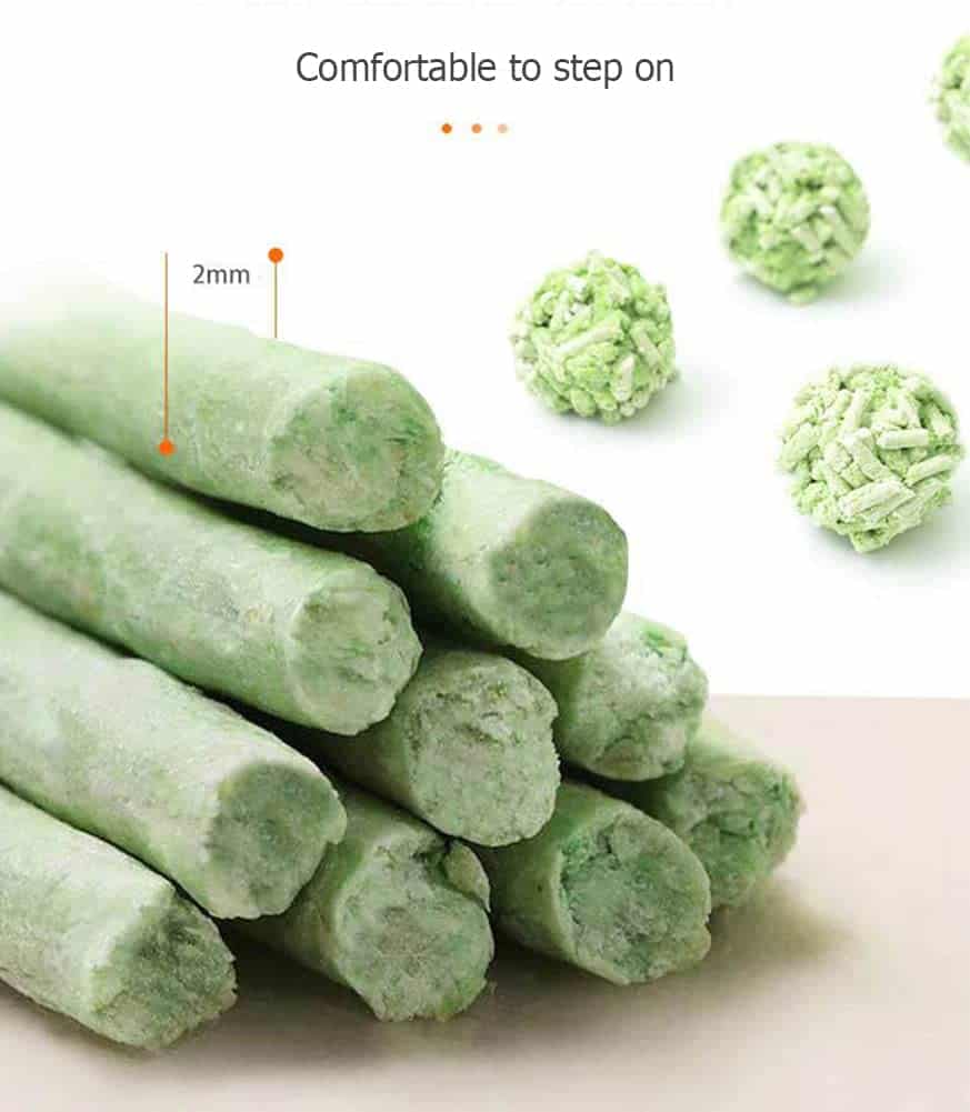 Arena de gato comestible de tofu soluble en agua - Arena de - Imagen 5