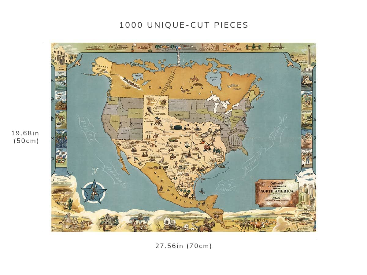 Rompecabezas para Adultos de 1000 Piezas | 1948 | Mapa - Imagen 9