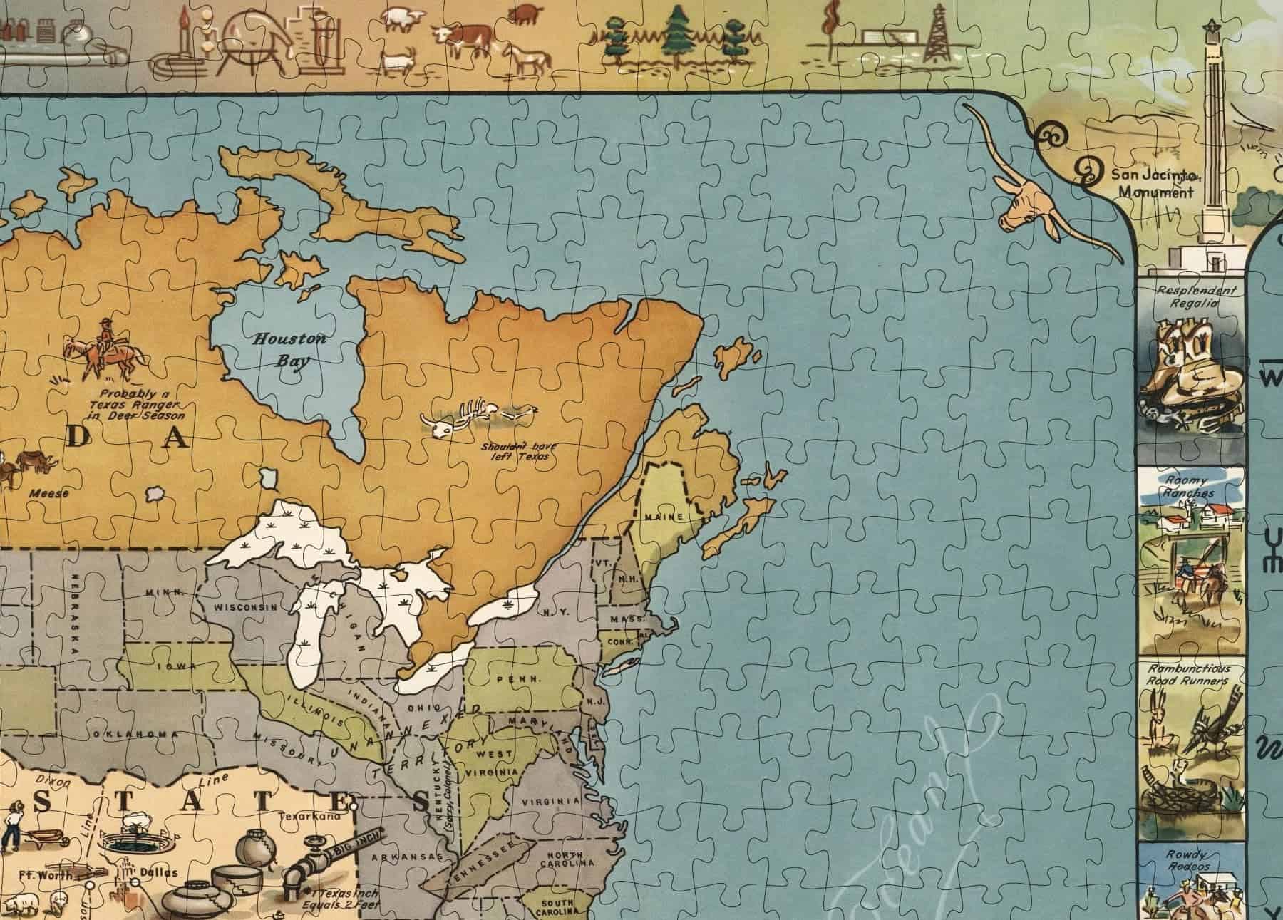 Rompecabezas para Adultos de 1000 Piezas | 1948 | Mapa - Imagen 6