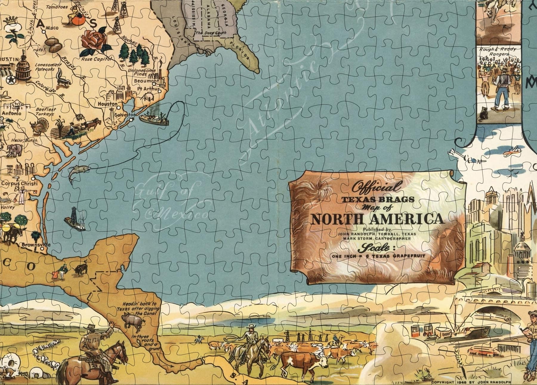 Rompecabezas para Adultos de 1000 Piezas | 1948 | Mapa - Imagen 8