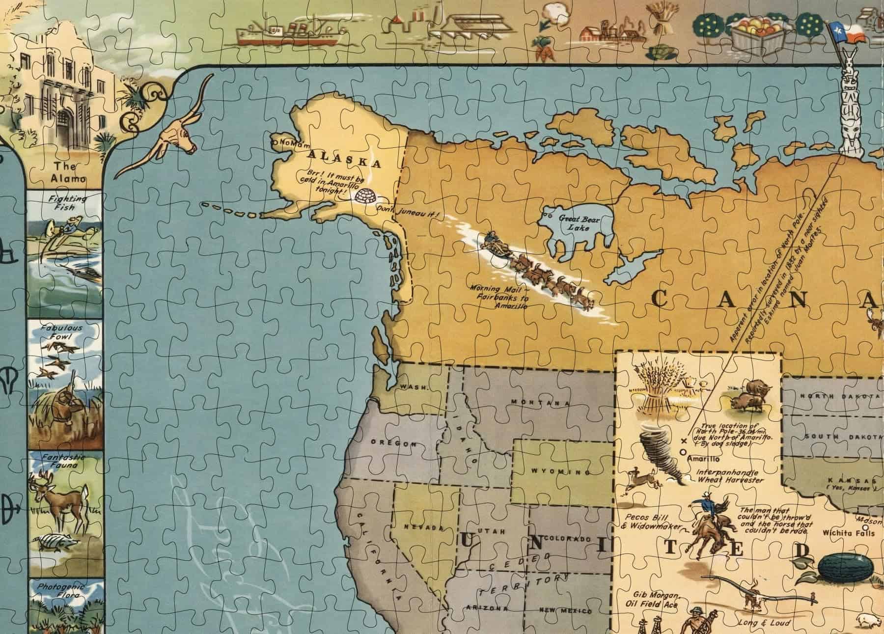 Rompecabezas para Adultos de 1000 Piezas | 1948 | Mapa - Imagen 5