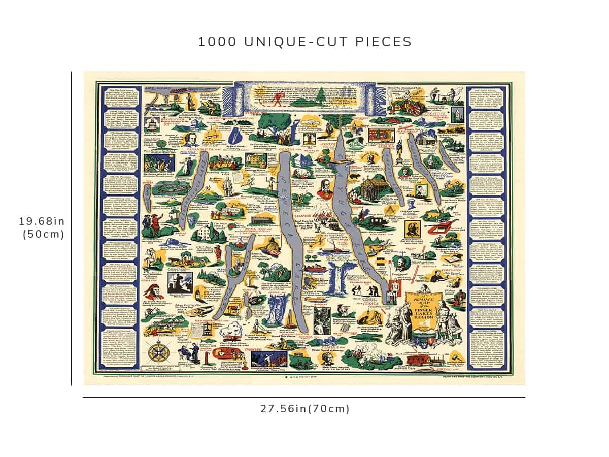Rompecabezas Finger Lakes de 1000 piezas para adultos | - Imagen 9