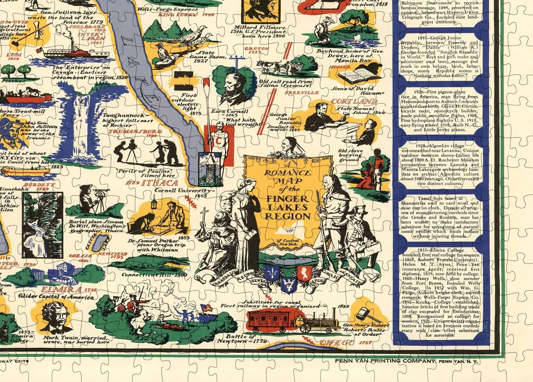 Rompecabezas Finger Lakes de 1000 piezas para adultos | - Imagen 8