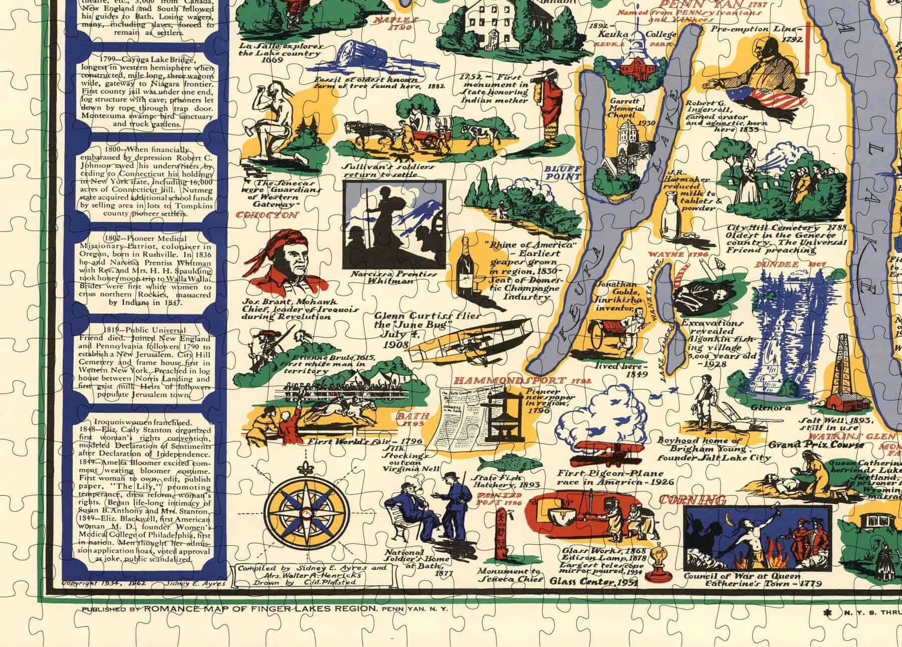 Rompecabezas Finger Lakes de 1000 piezas para adultos | - Imagen 7