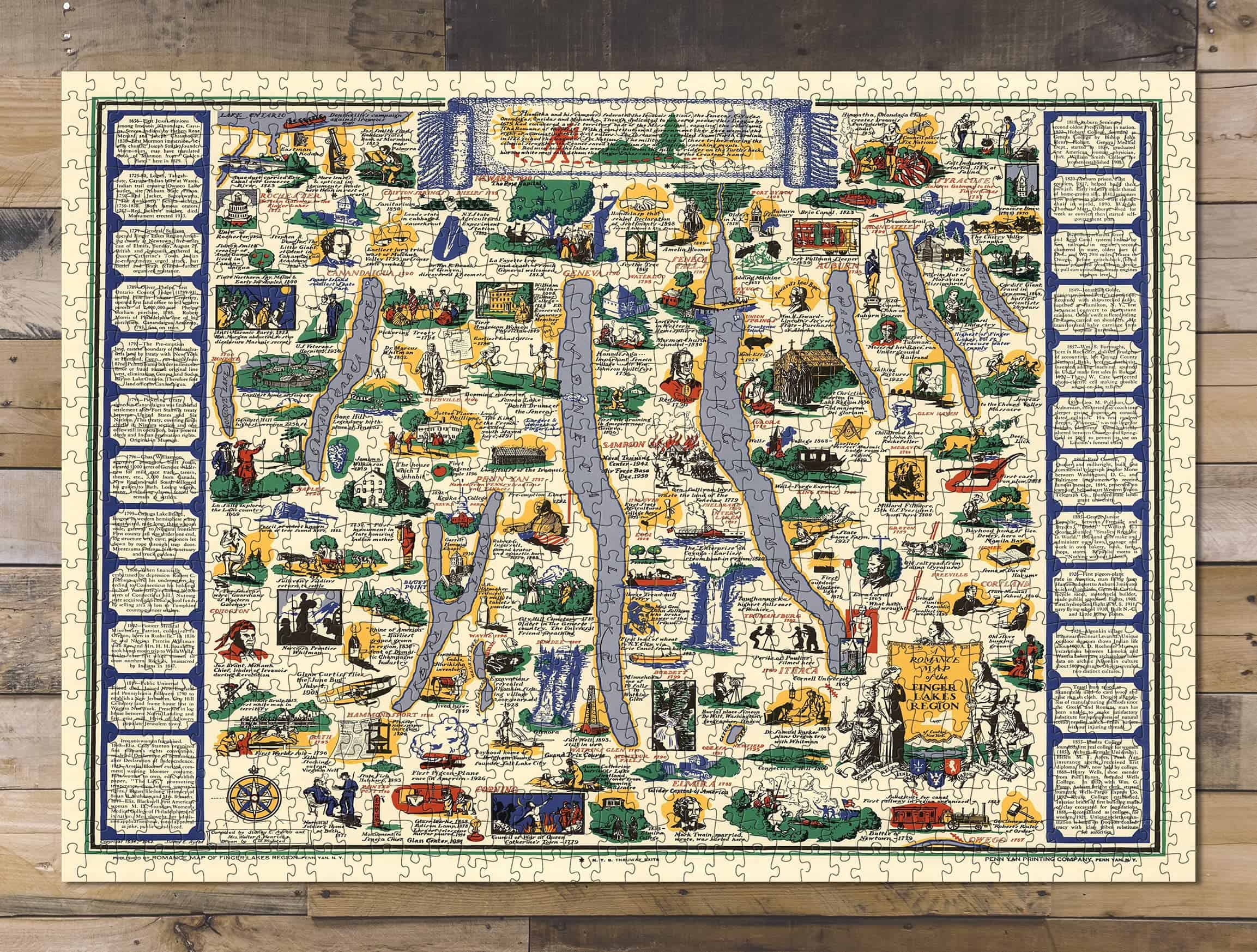 Rompecabezas Finger Lakes de 1000 piezas para adultos | - Imagen 10