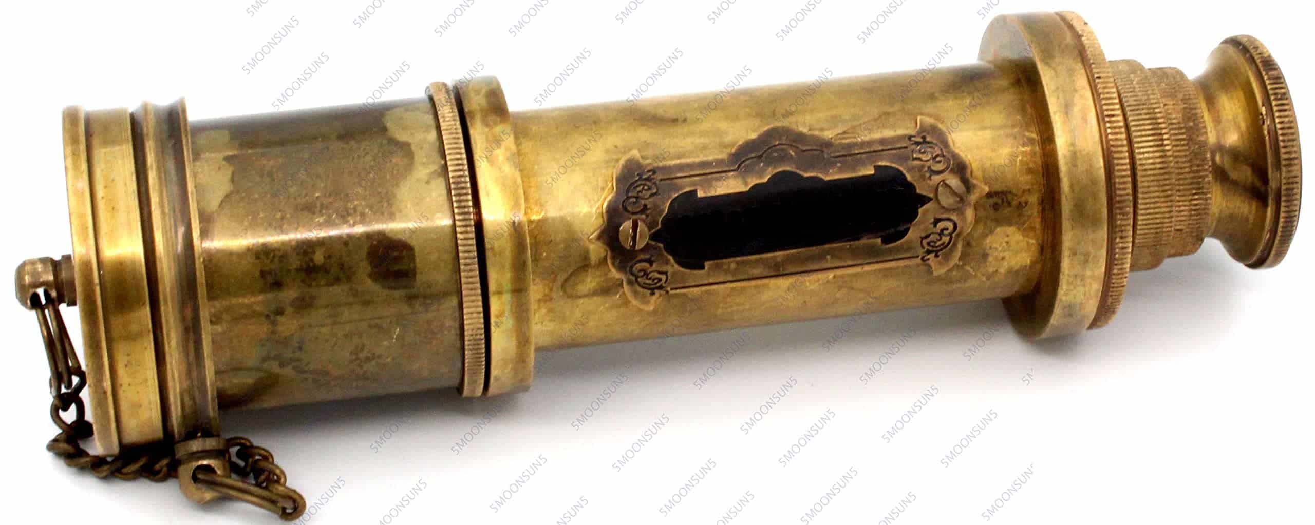 Telescopio de latón pirata, Monocular decorativo con óptica - Imagen 7