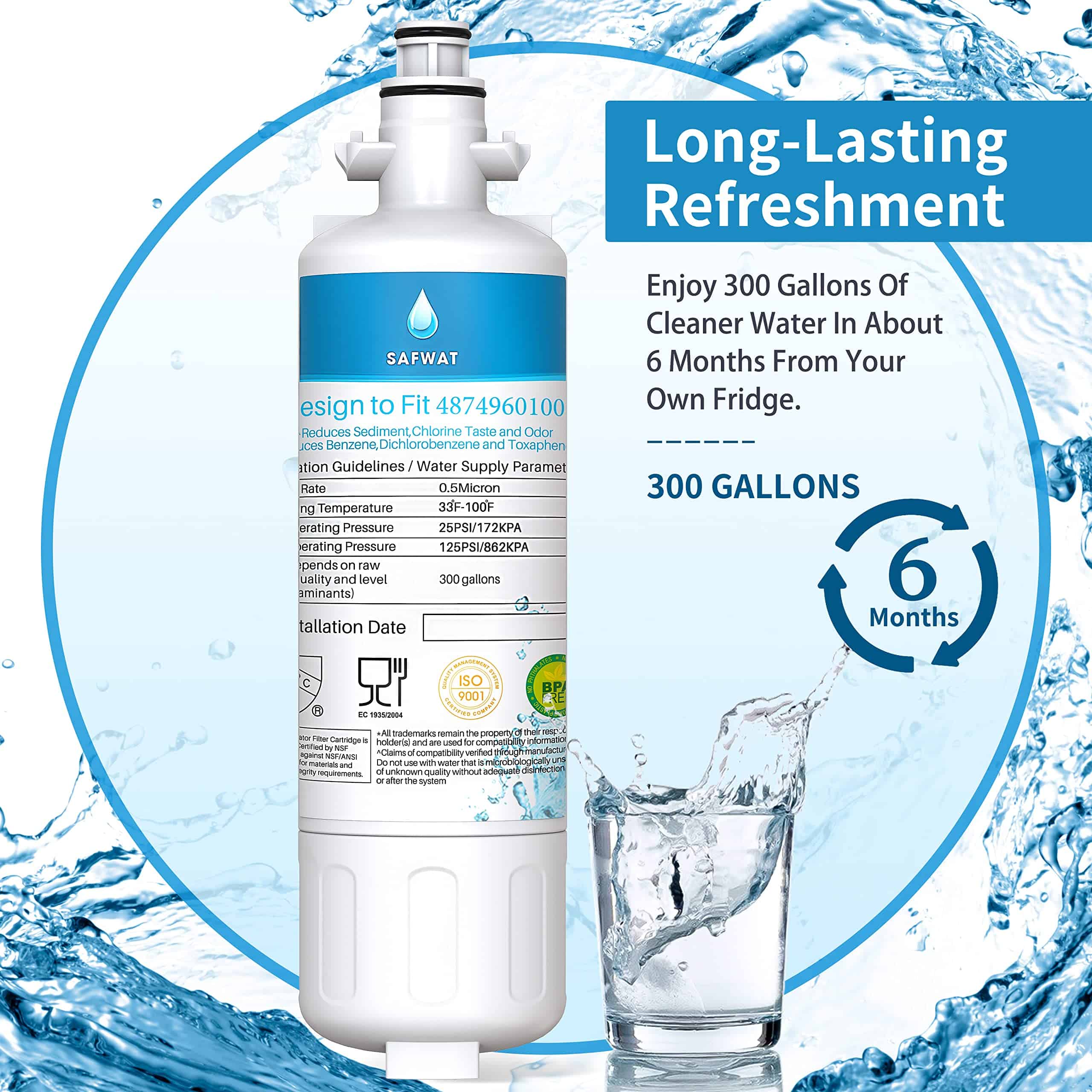 Filtro de repuesto SAFWAT 4874960100 para filtro de agua - Imagen 5