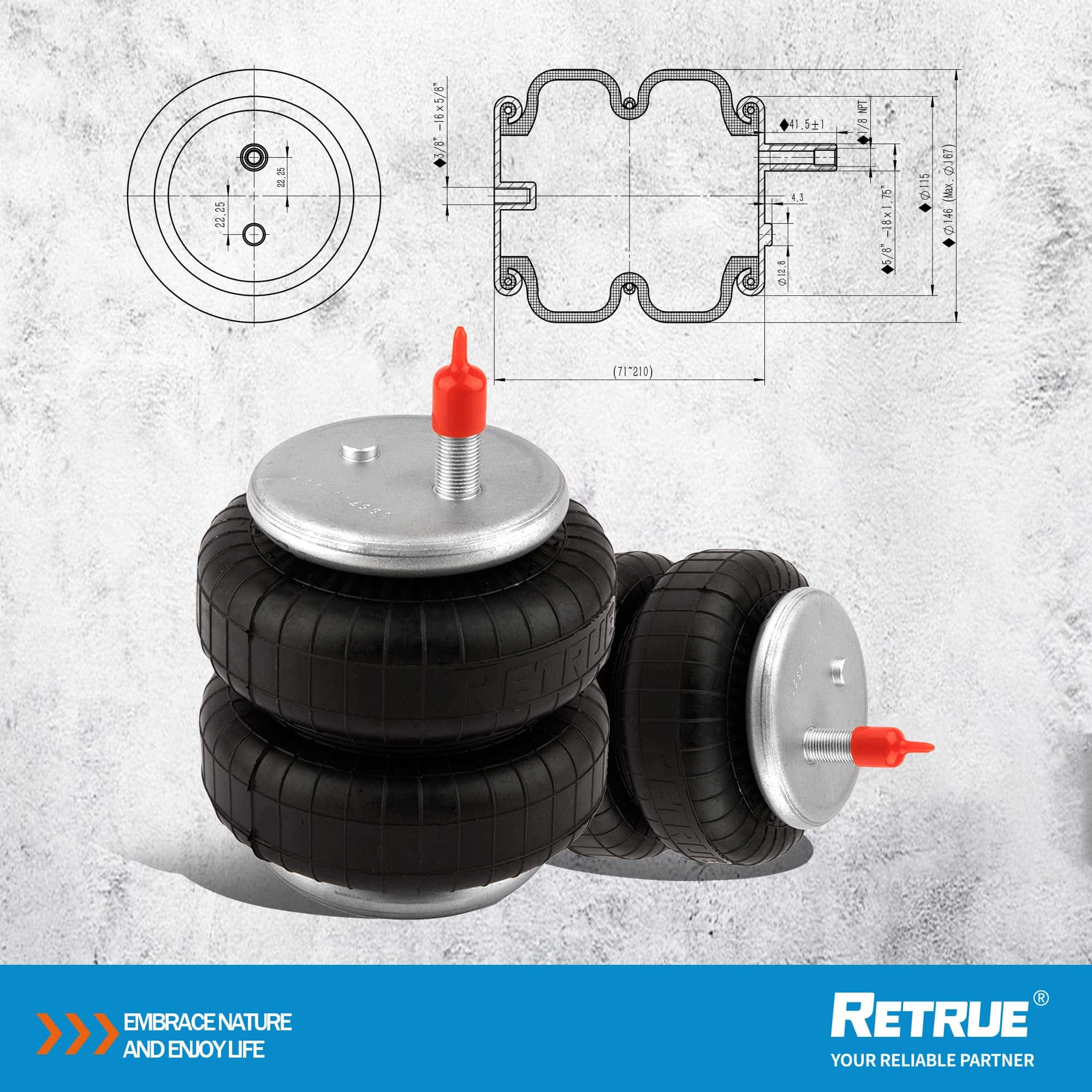 Kit de Suspensión de Bolsa de Aire RETRUE para Toyota - Imagen 3
