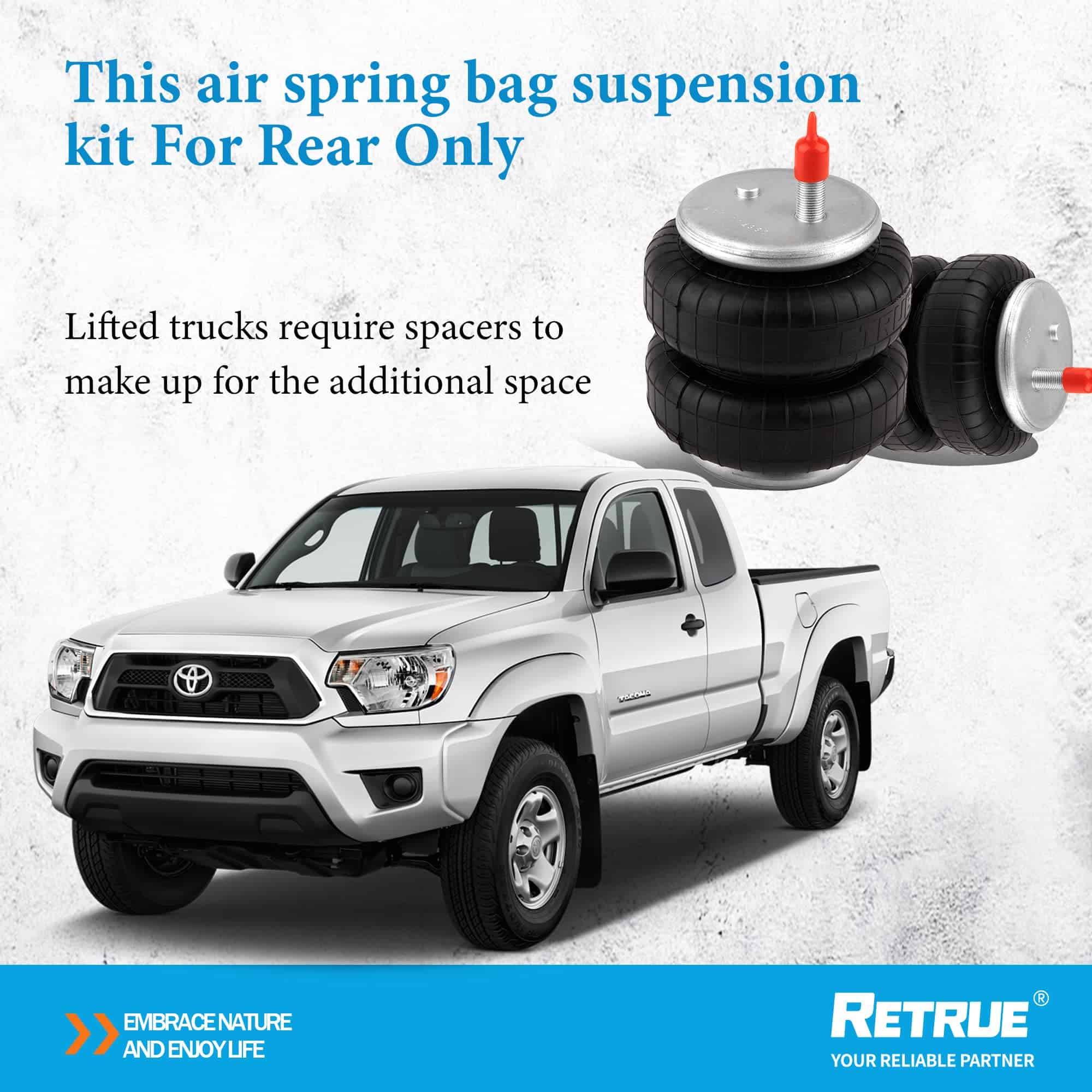 Kit de Suspensión de Bolsa de Aire RETRUE para Toyota - Imagen 8