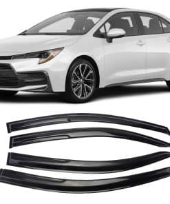 Viseras de Ventana para Lluvia Deflectores de 4 Piezas para