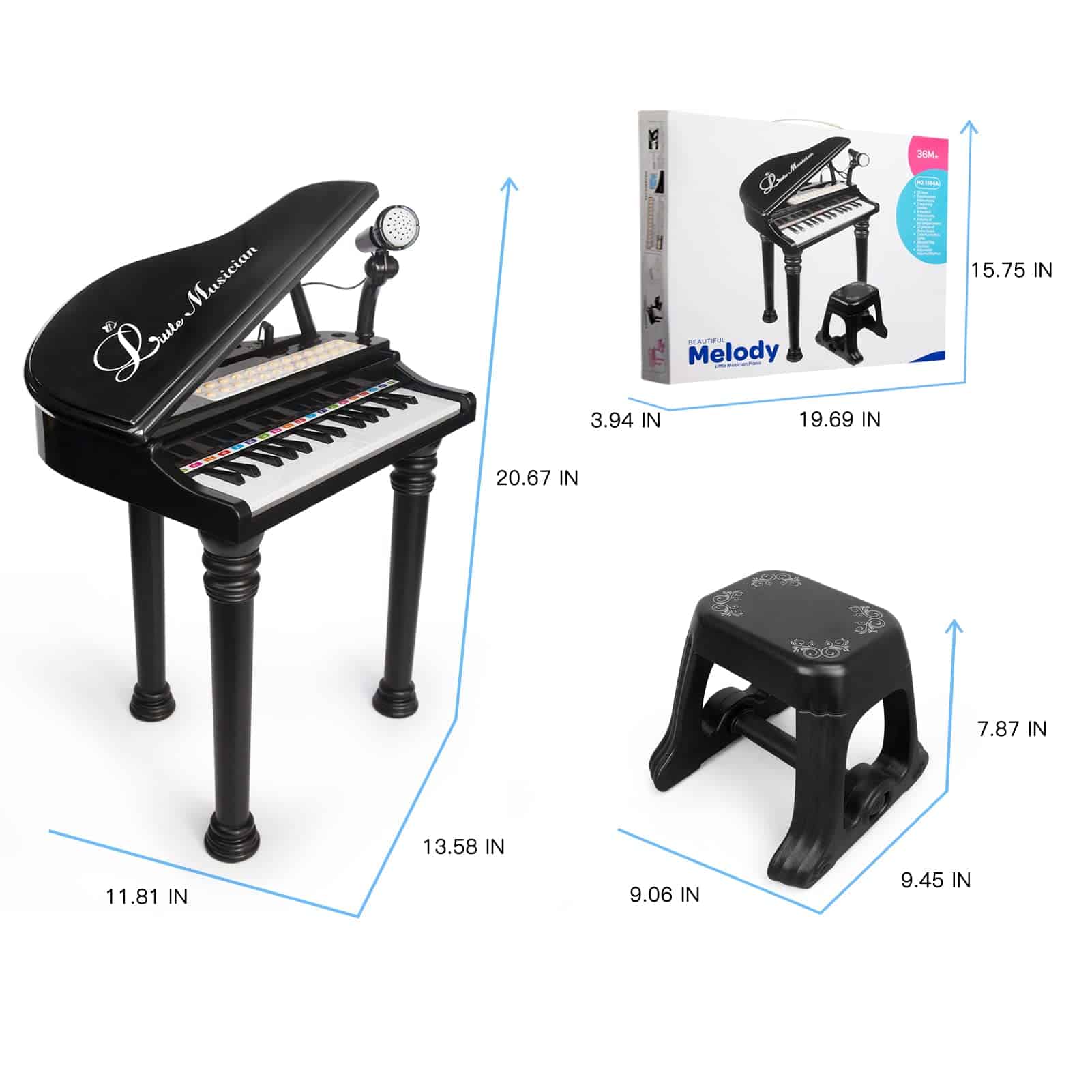Piano de Juguete para Niños OKREVIEW - Piano de Juguete - Imagen 8