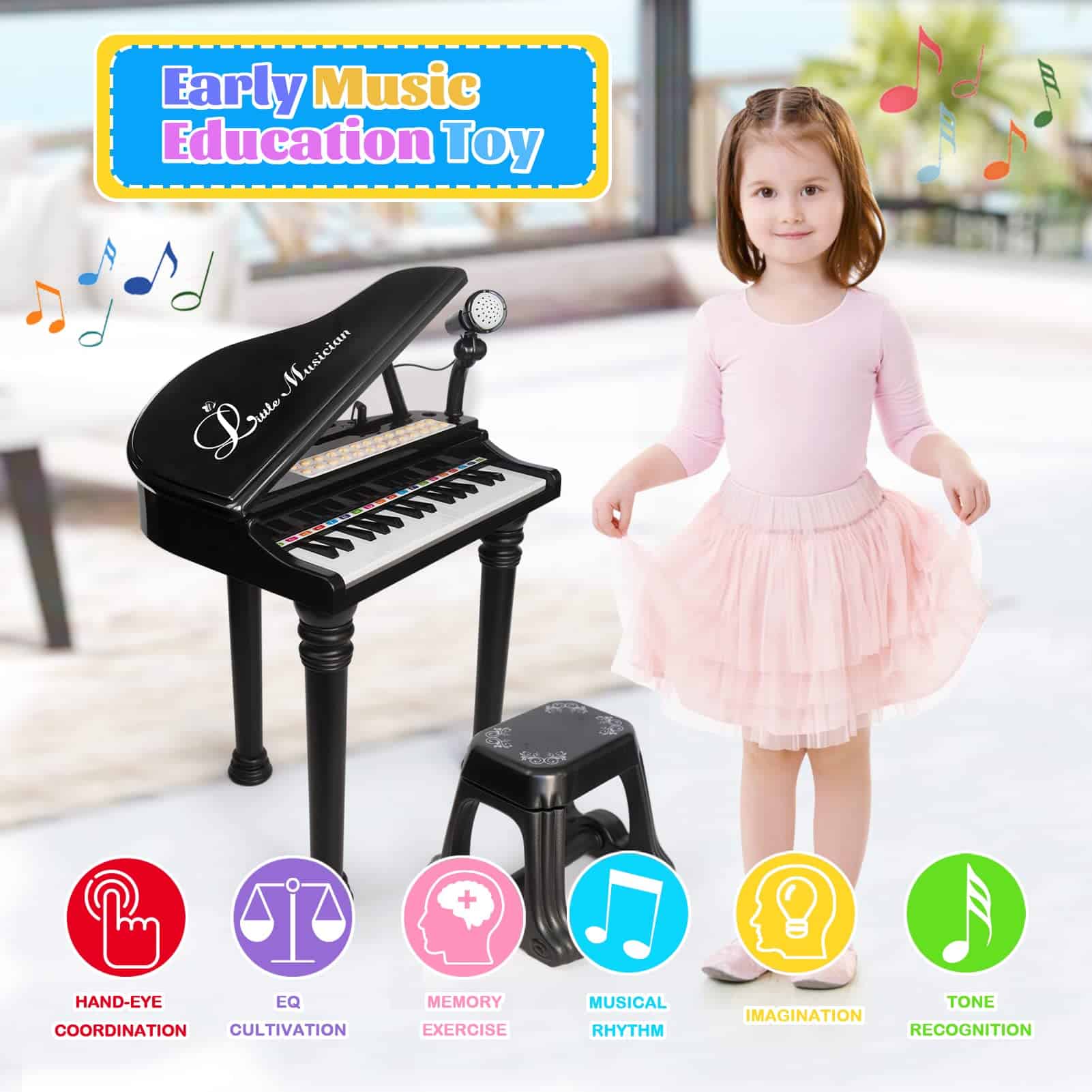 Piano de Juguete para Niños OKREVIEW - Piano de Juguete - Imagen 3