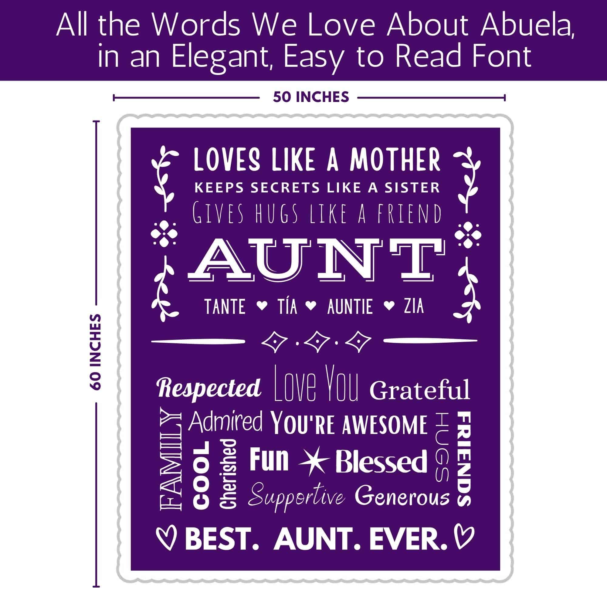 FILO ESTILO Regalos para Tías, Manta de Tía, Regalos para - Imagen 3