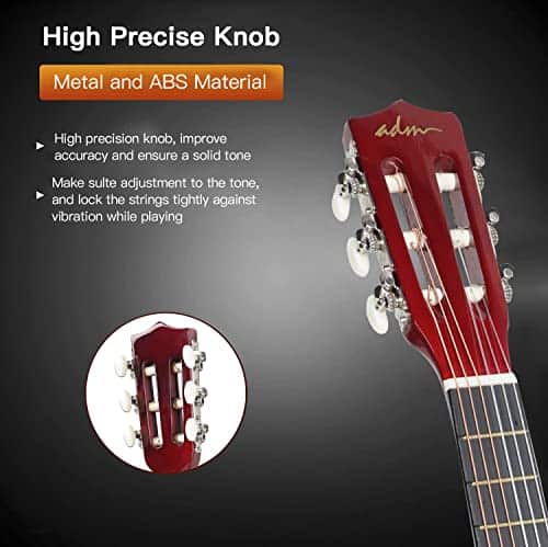 ADM Guitarra Acústica Clásica para Principiantes de 30 - Imagen 5