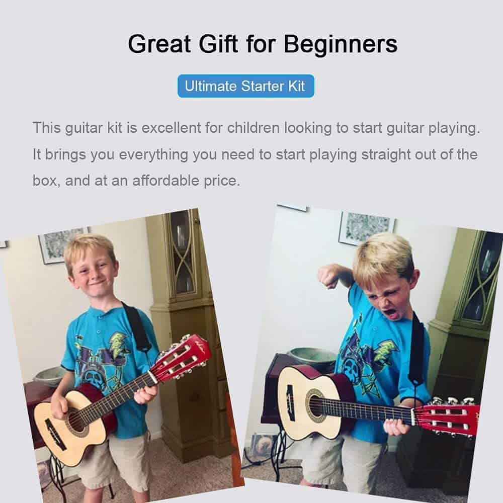 Guitarra Clásica Acústica ADM para Principiantes de 30 - Imagen 9