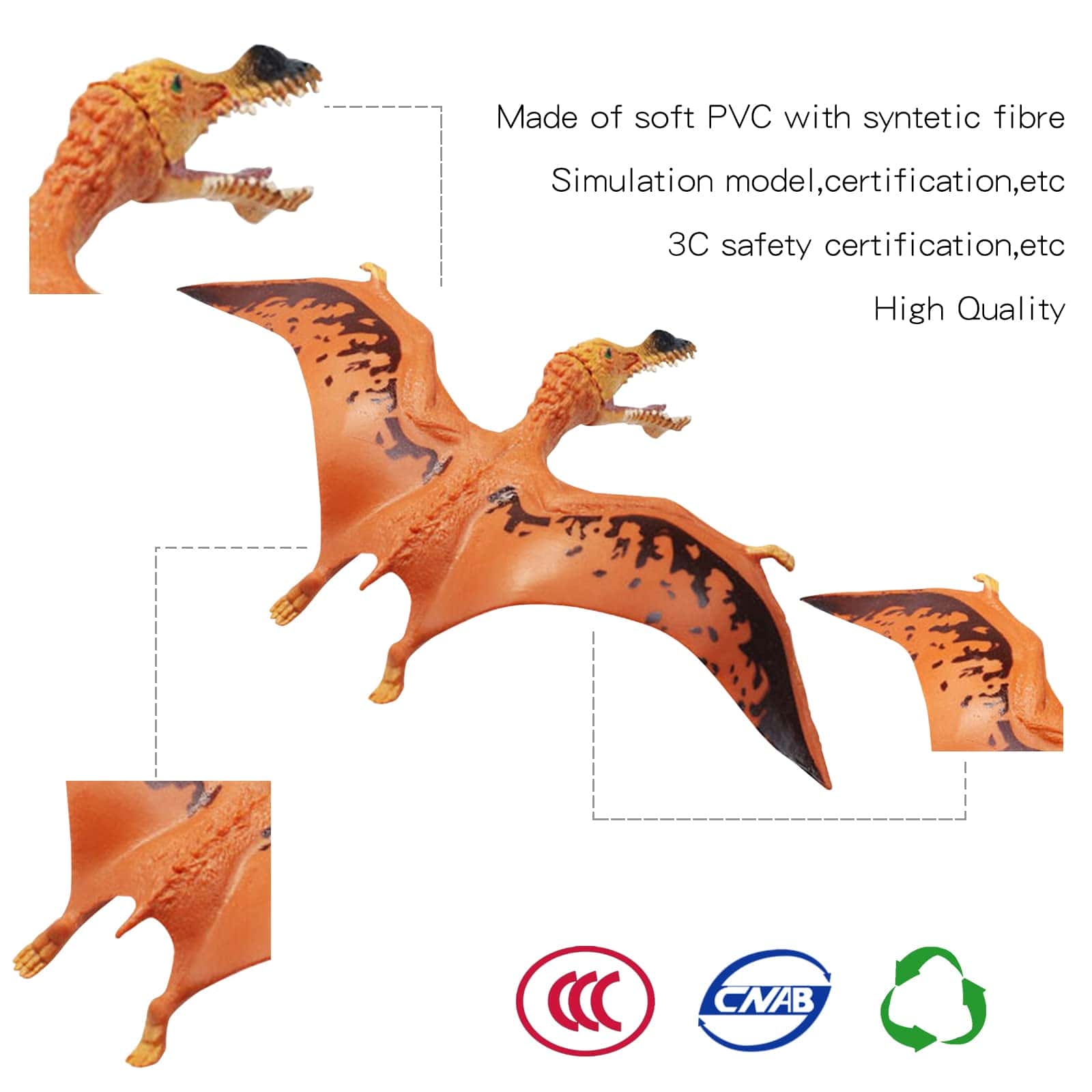 Set de Juguetes de Figuras de Dinosaurios Voladores - Imagen 5