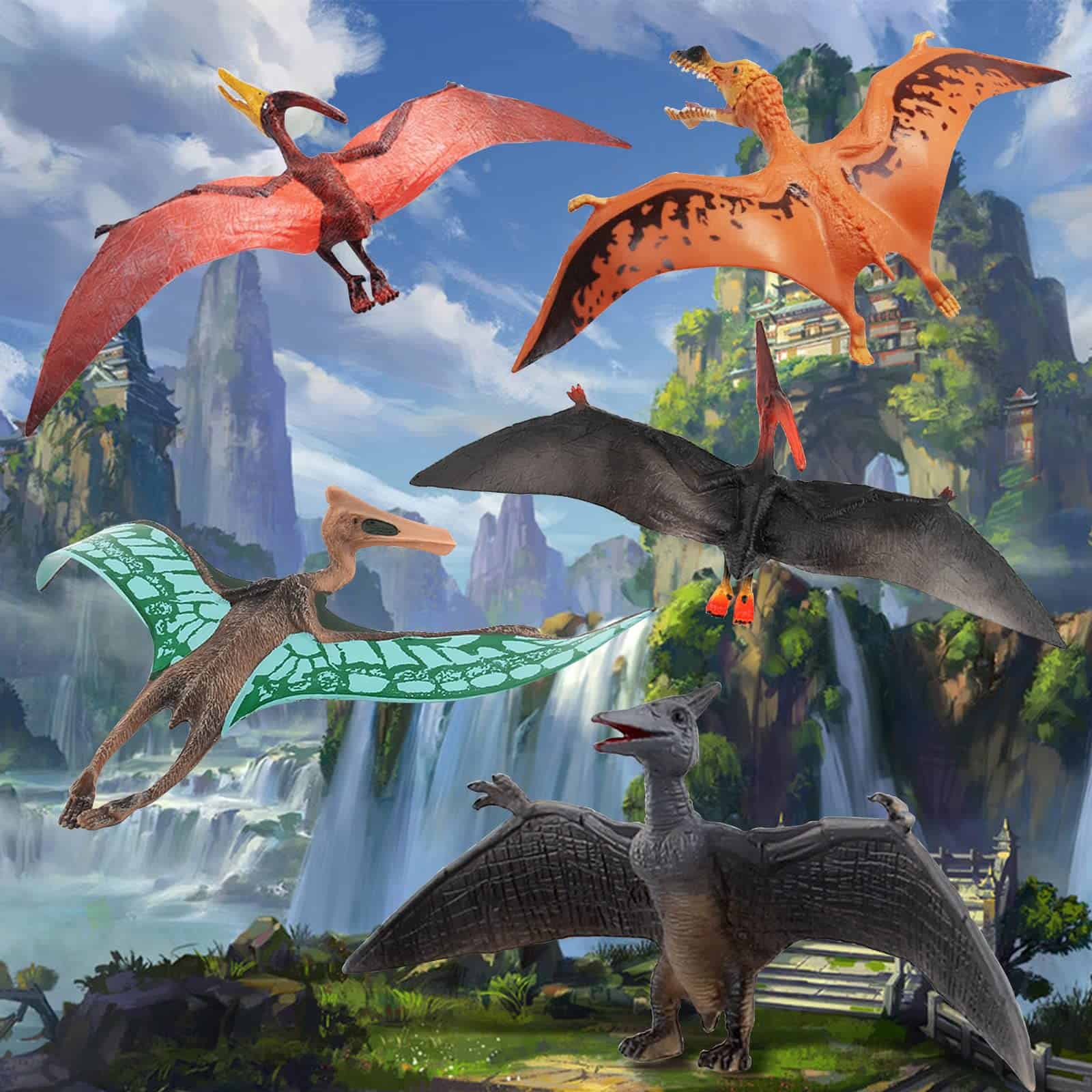 Set de Juguetes de Figuras de Dinosaurios Voladores - Imagen 7