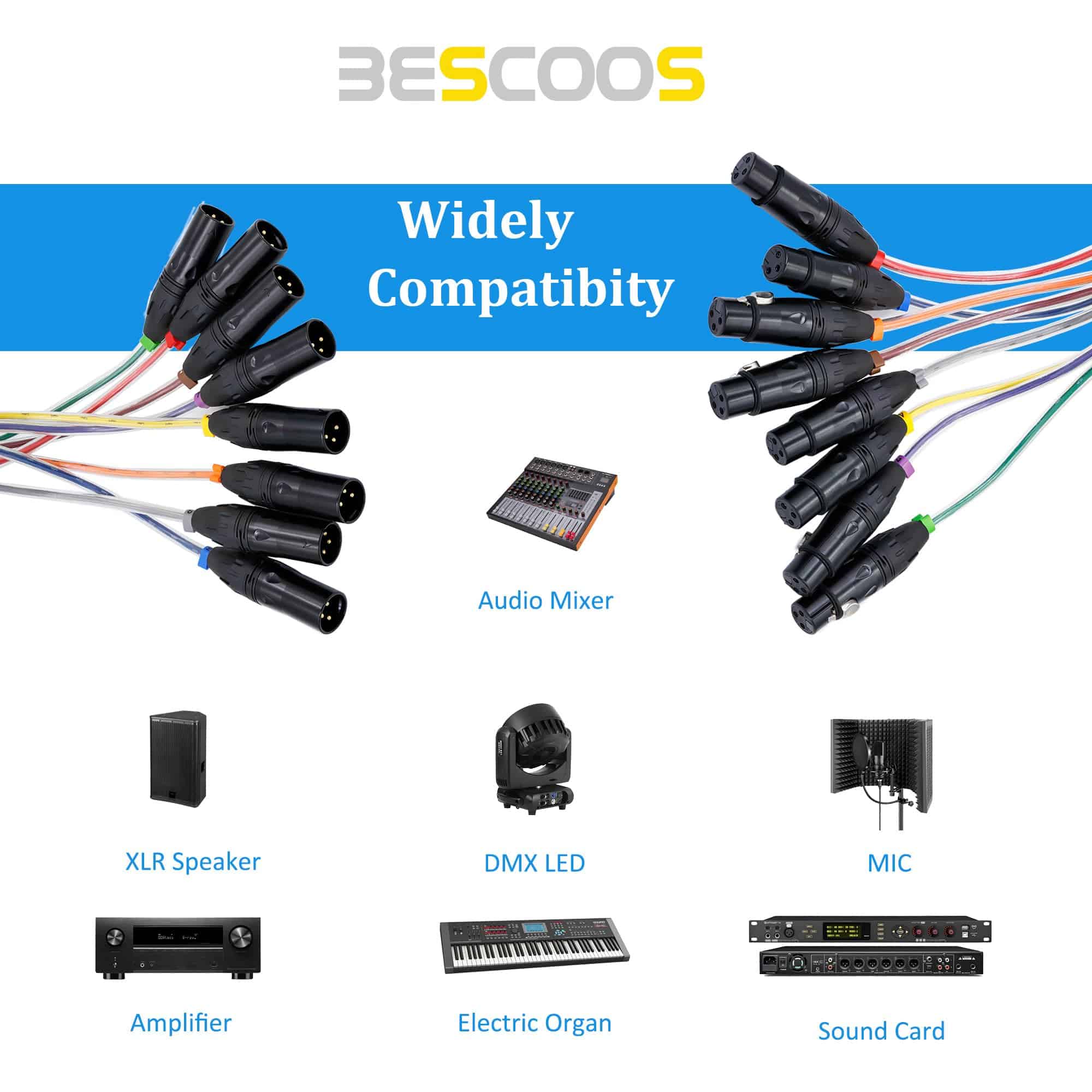 Cable serpiente profesional BESCOOS Toronce de 8 canales, - Imagen 7