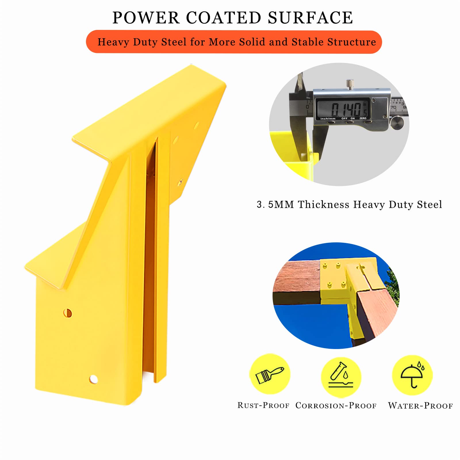 ONECHOI Soporte para Columpios 10" - Kit de Herrajes para - Imagen 5