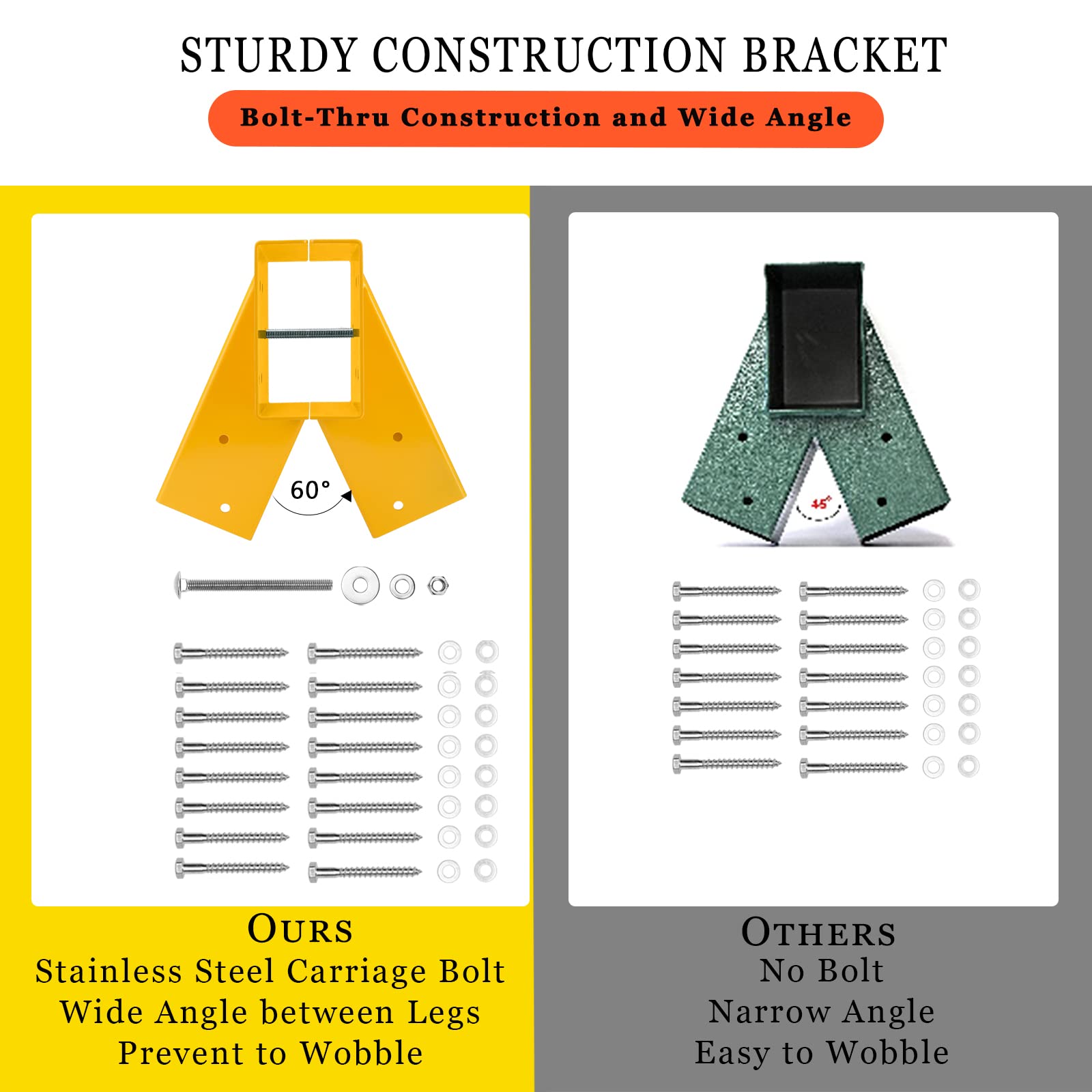 ONECHOI Soporte para Columpios 10" - Kit de Herrajes para - Imagen 4