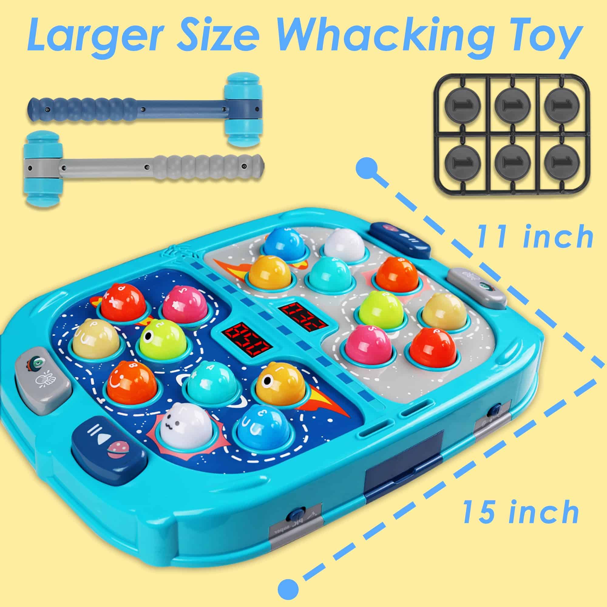 Juego de Golpear al Topo para Niños, Juguete Grande de - Imagen 8