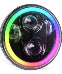 Faros LED de 5-3/4 pulgadas con anillo Halo DRL RGB y