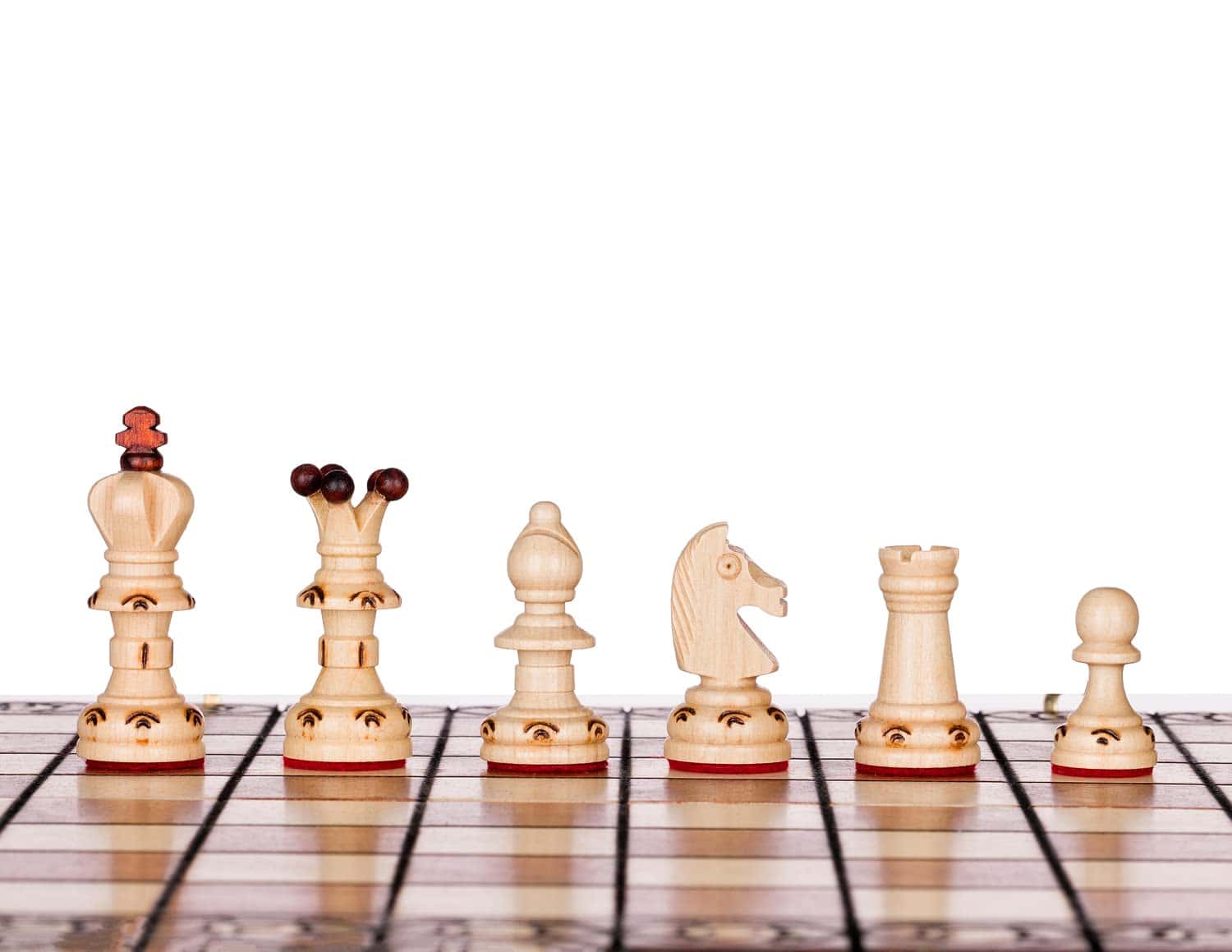 Hermoso Juego de Ajedrez de Madera Hecho a Mano -Marrón - Imagen 3