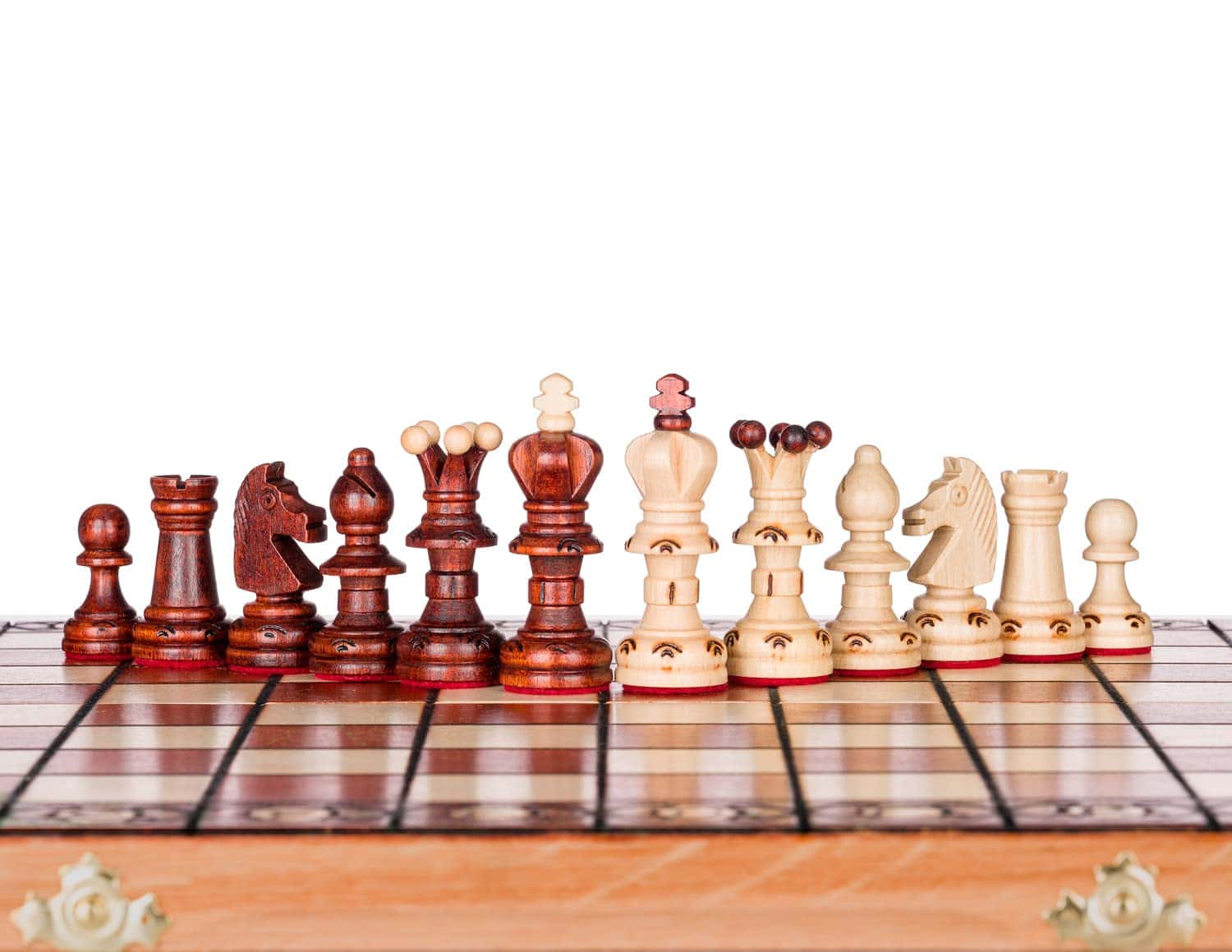 Hermoso Juego de Ajedrez de Madera Hecho a Mano -Marrón - Imagen 7