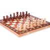 Hermoso Juego de Ajedrez de Madera Hecho a Mano -Marrón