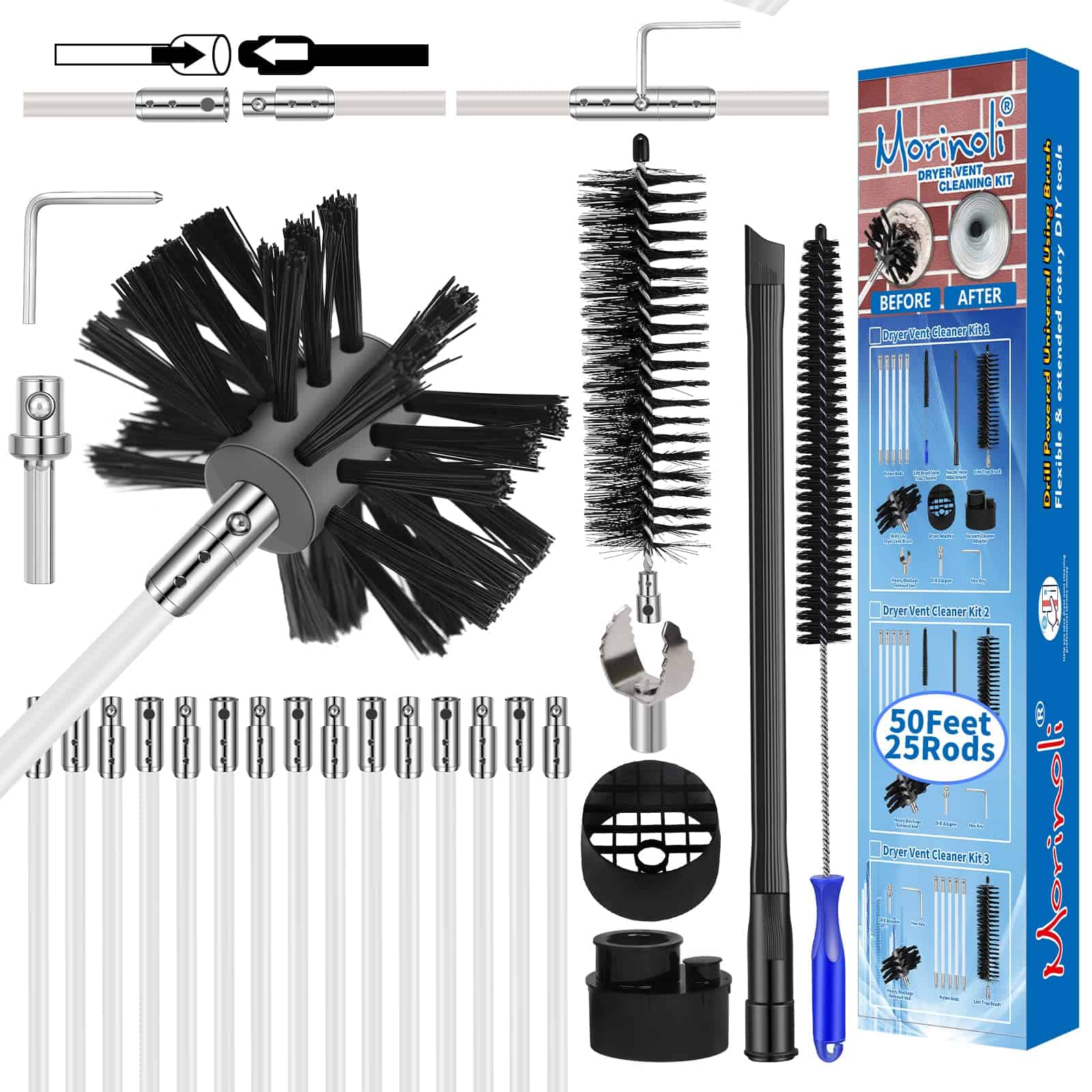 Kit de Limpieza de Conductos de Secadora -Deluxe Package