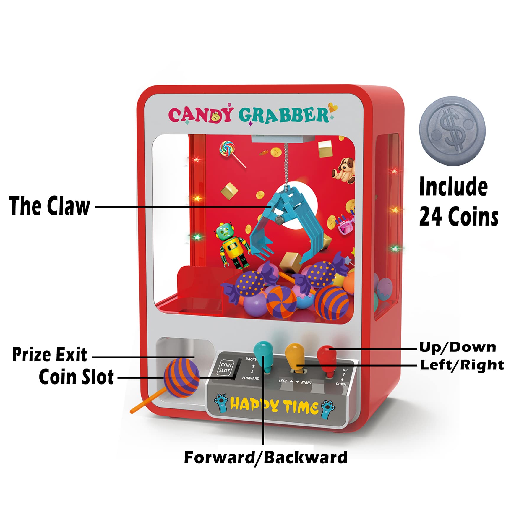 Máquina de Garra para Niños Juego de Escritorio Dispensador - Imagen 5