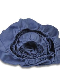 Sábana Ajustable de Lino Europeo 100%, -Índigo