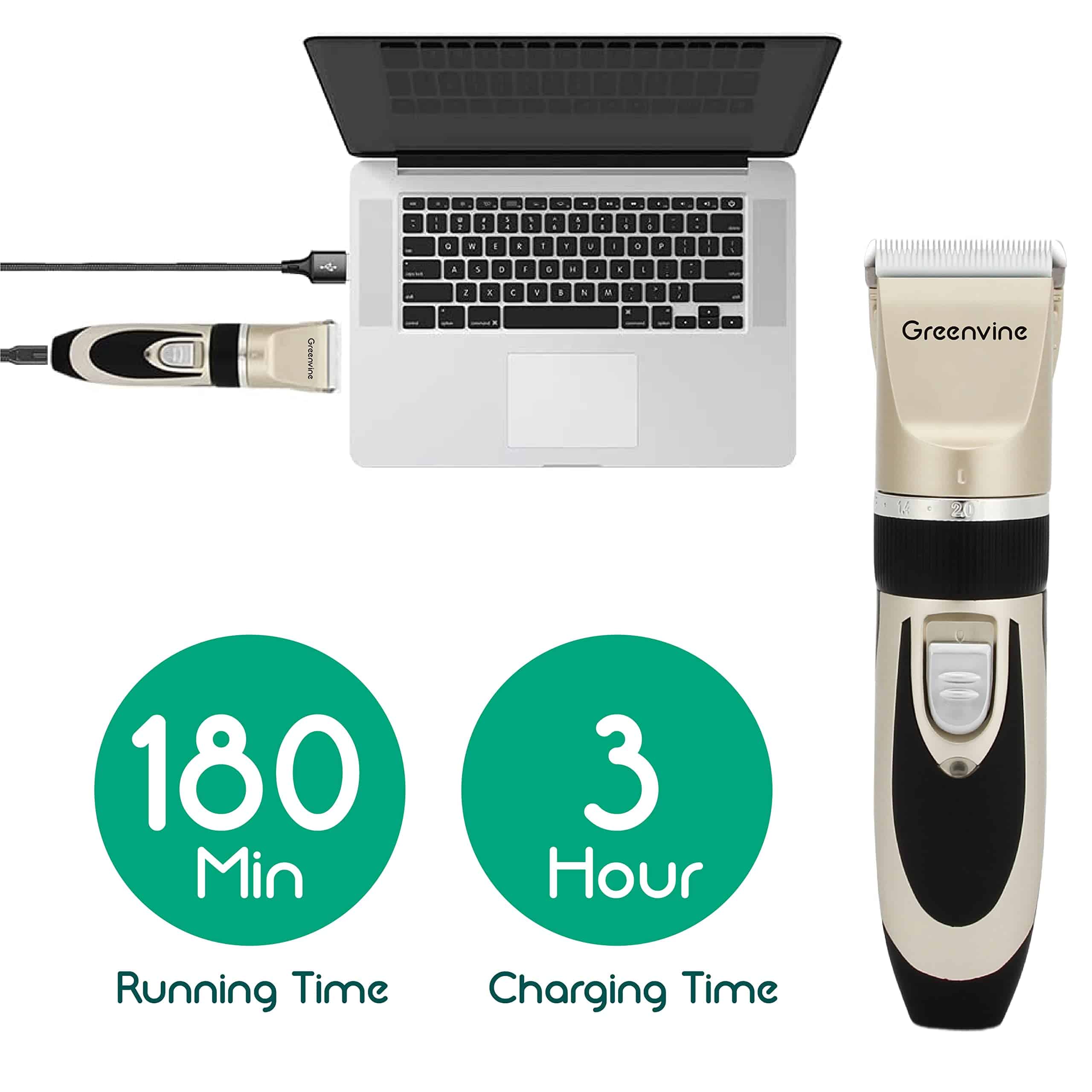 Kit de Cortadora de Pelo Eléctrica para Mascotas Greenvine, - Imagen 6