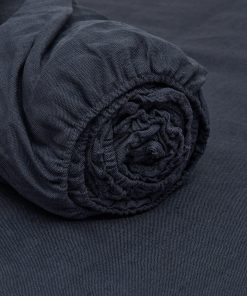 Sábana Ajustable de Lino Europeo 100%, -Sombra