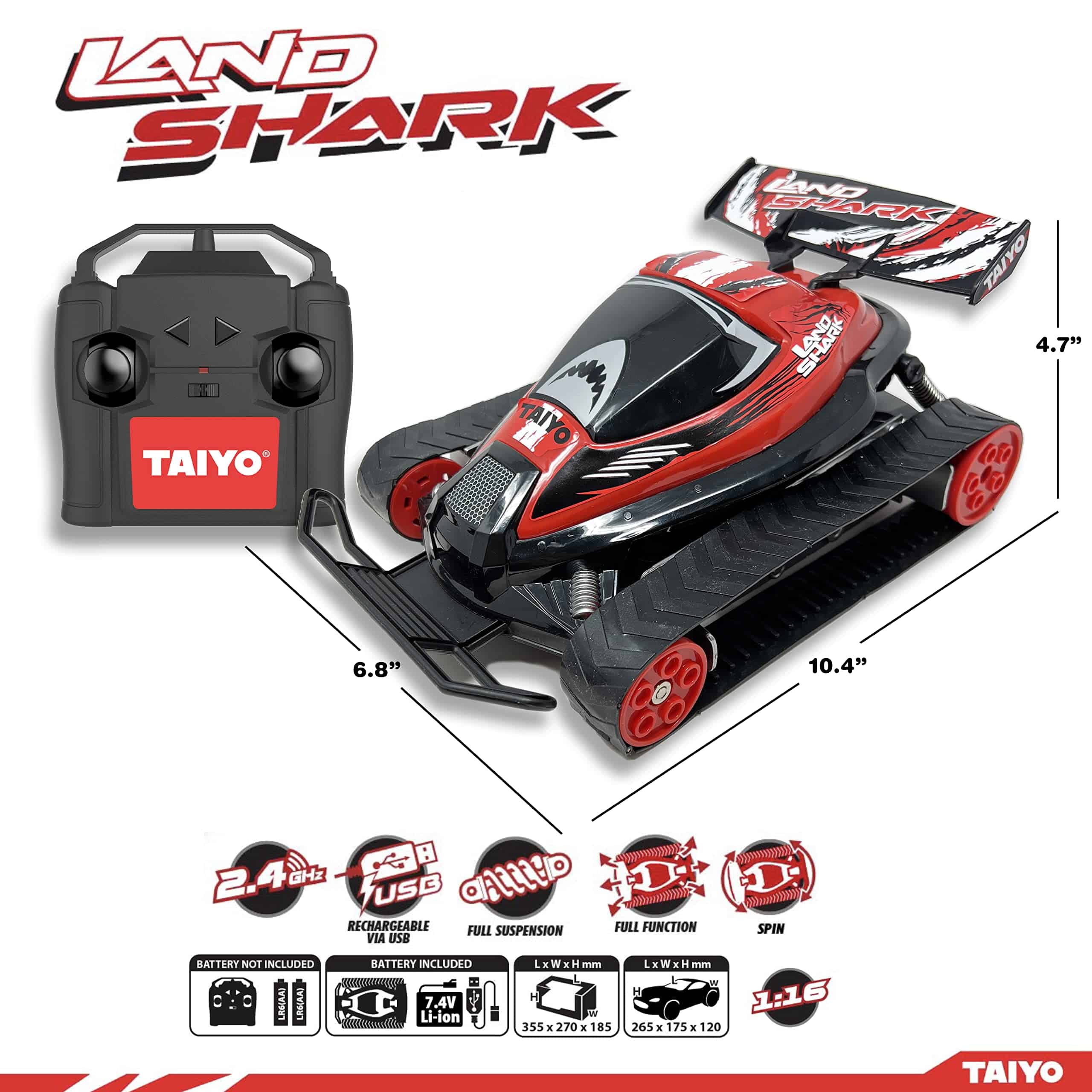 Coche de Control Remoto Todo Terreno Landshark a Escala - Imagen 3