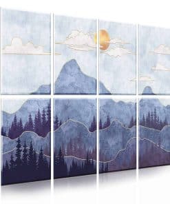 Paquete de 8 Paneles Acústicos Decorativos Ruonin.X .47"x