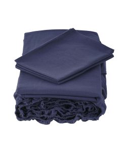 Juego de Sábanas y Fundas de Almohada de -Índigo