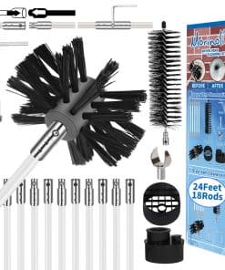 Kit Limpiador de Conductos de Secadora Morinoli de 24 Pies,