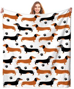 Manta de Cama Dachshund de Tiro Súper Suave y Cálida para