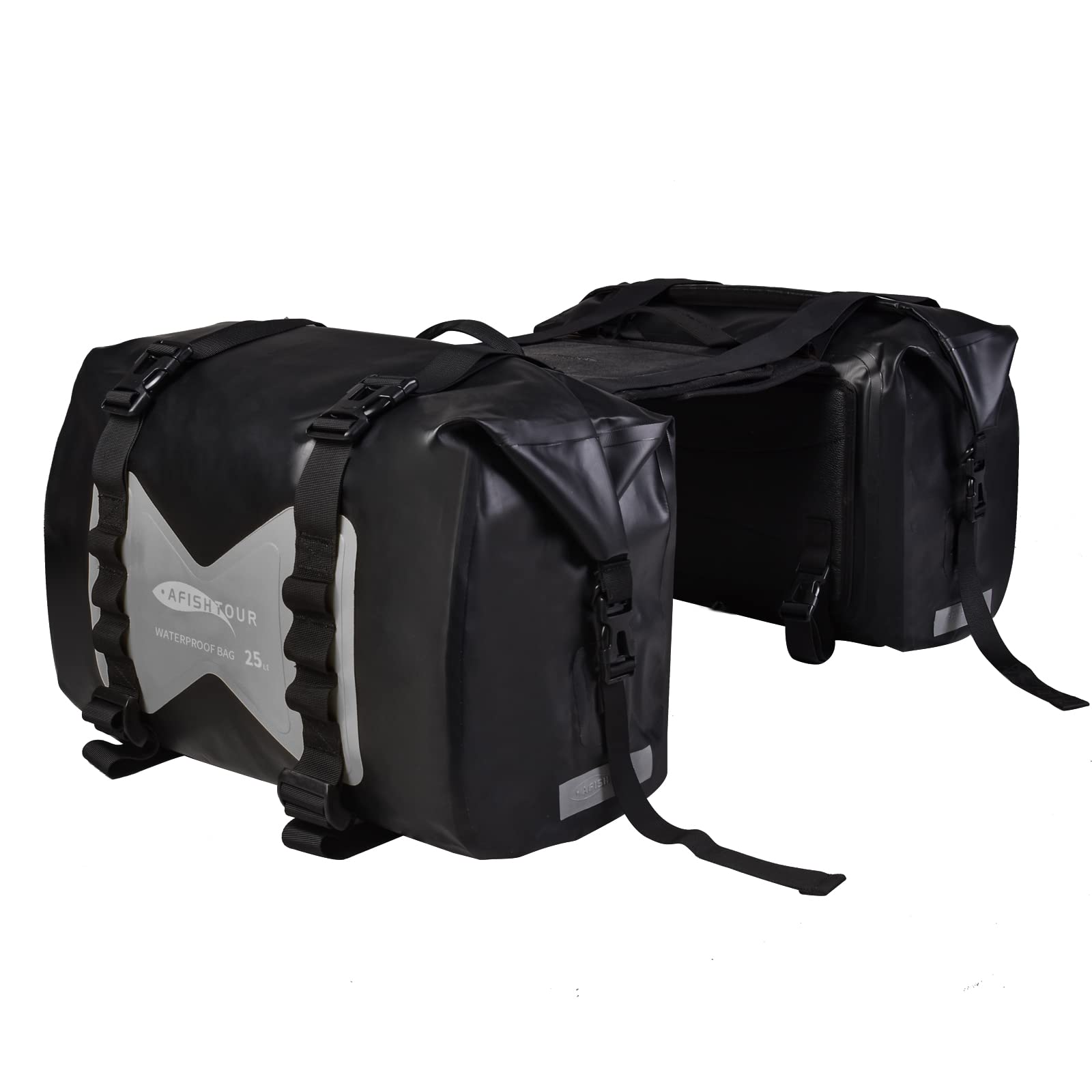 AFISHTOUR Bolsas de Alforjas Impermeables para Motocicleta