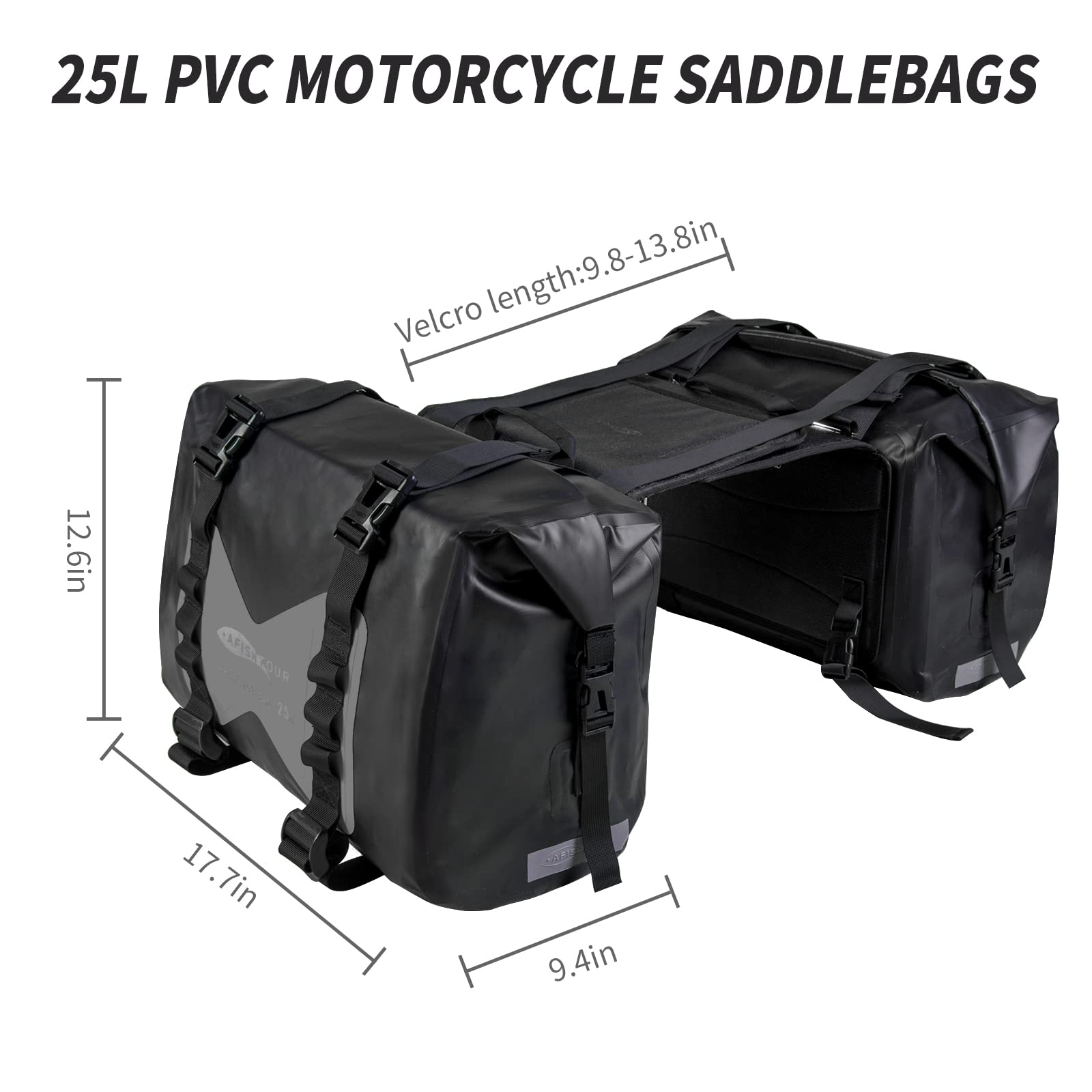 AFISHTOUR Bolsas de Alforjas Impermeables para Motocicleta - Imagen 4