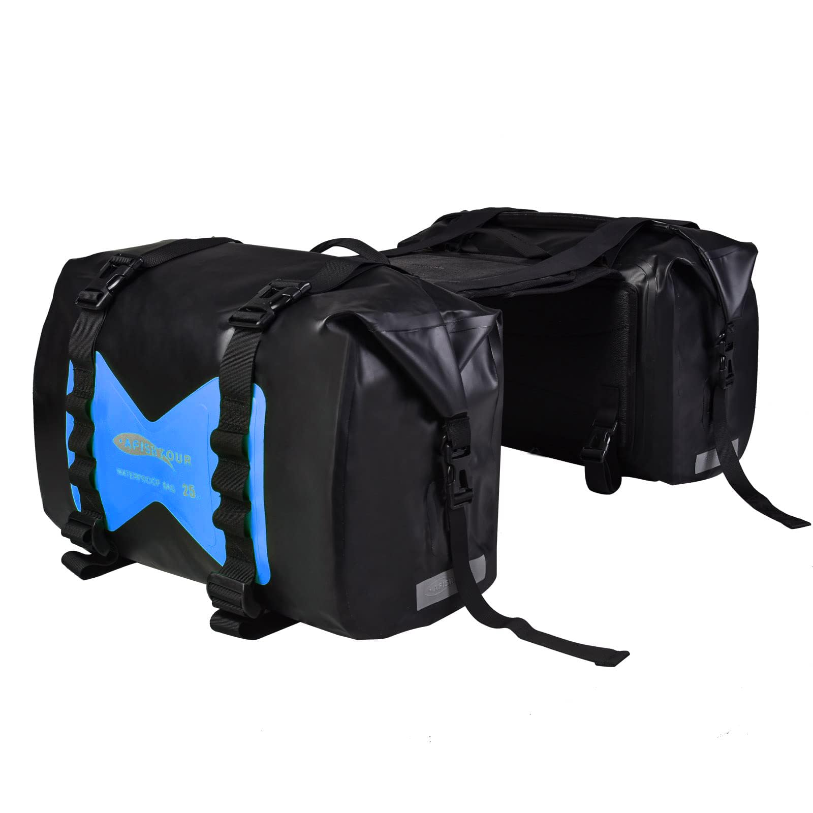 AFISHTOUR Bolsas Impermeables para Motocicleta - 50L Bolsa