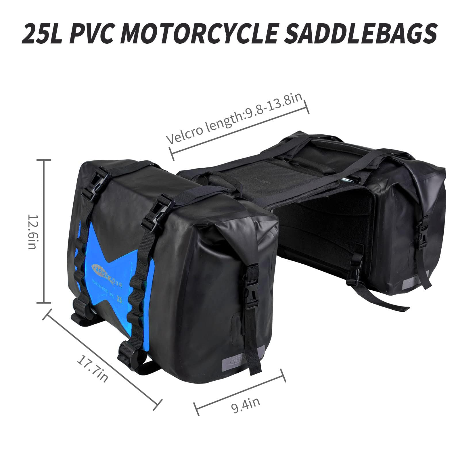 AFISHTOUR Bolsas Impermeables para Motocicleta - 50L Bolsa - Imagen 4